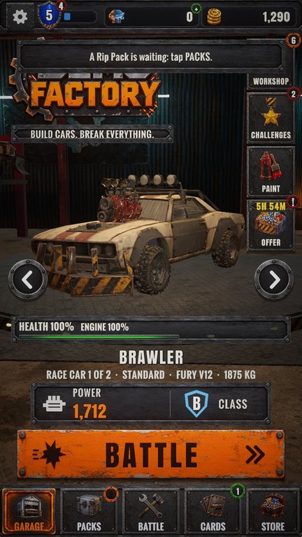 The garage with the Brawler